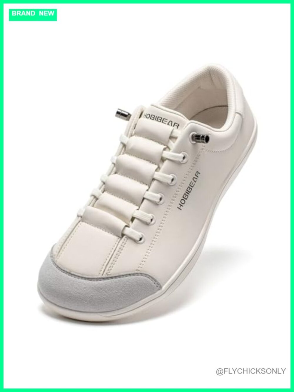 HOBIBEAR Leather Barefoot Wide Toe Box Zero Drop Slip-on Walking Shoes